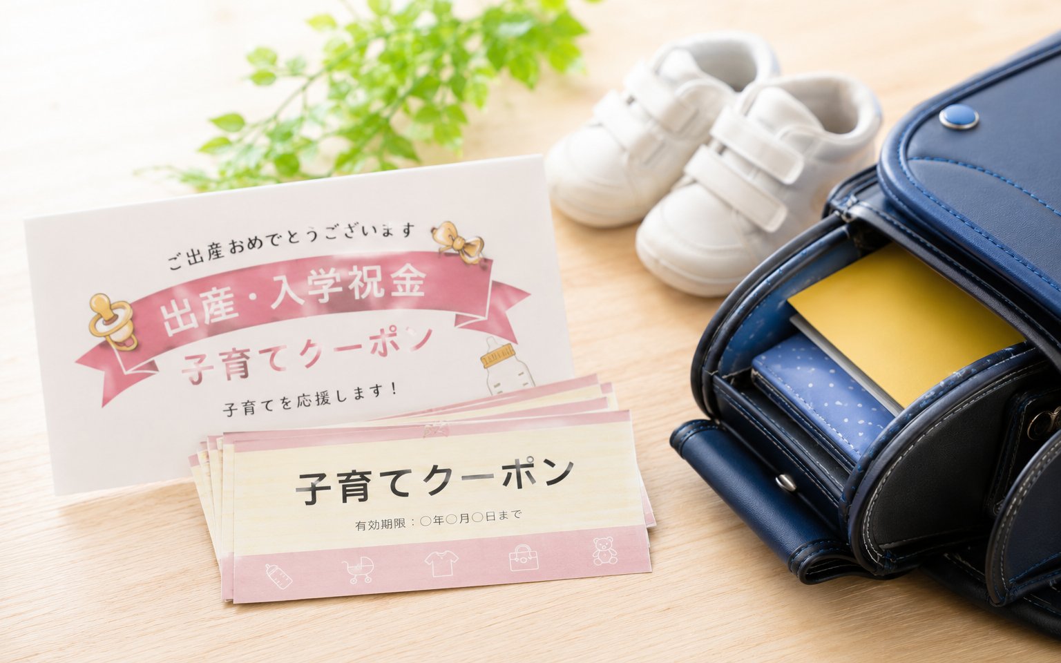 出産・入学祝金と子育てクーポン