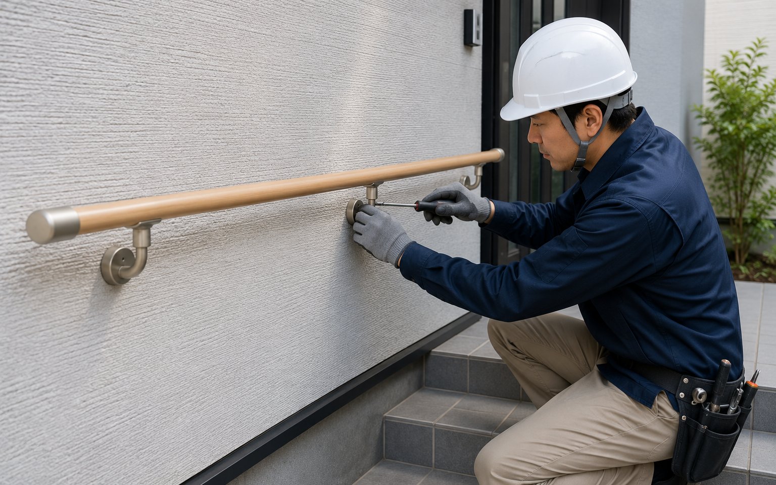住宅の手すり設置工事